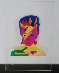 MARCO LODOLA - Sericollage 50x35 mit David Bowie White Duke Pop Art Plexiglas - Bild 1 von 3