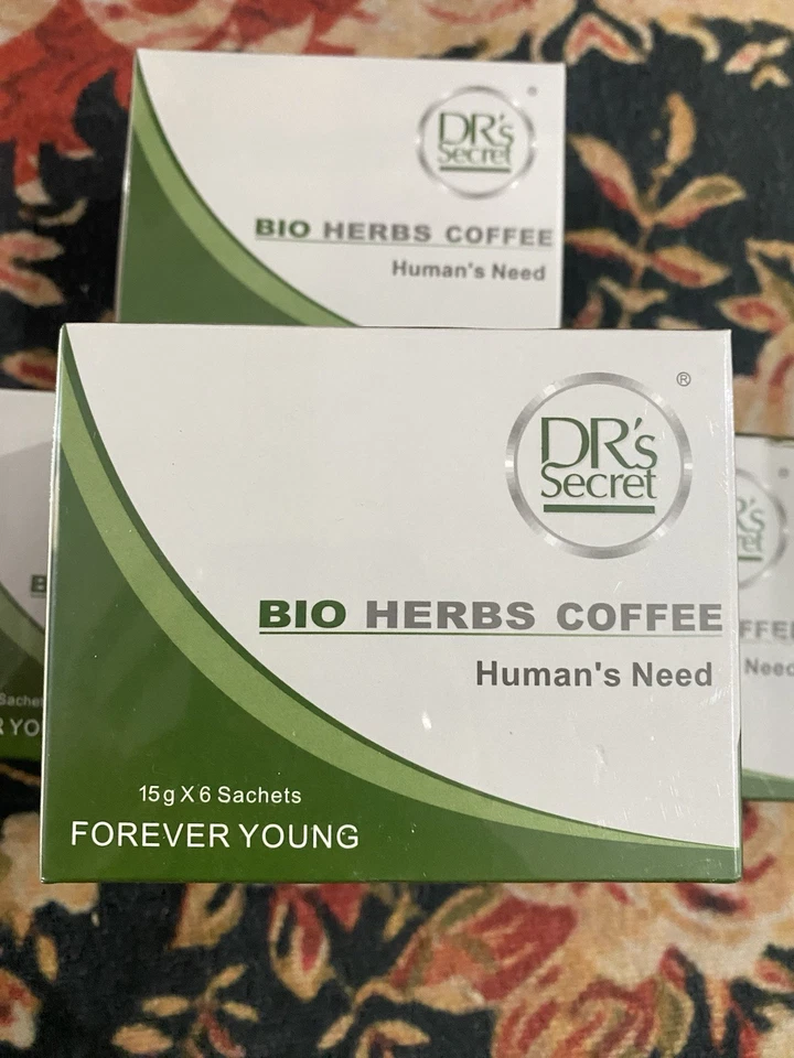 Green Organic Herbal Coffee 4 Boxes 6 Sachets – Traditional Blend - Image 1 of 4