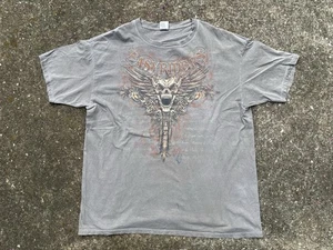 Y2K Easyriders Skull Sword AOP Shirt Mens XL Motorcycle Grey - Picture 1 of 7