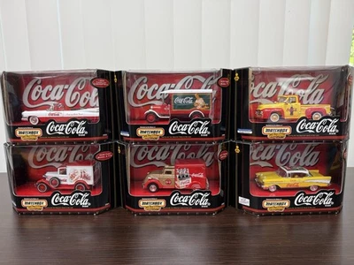 Matchbox Collection– Coca Cola Complete Set of 6 - 1/43 Scale Vehicles NIP 1998 - Image 1 of 4