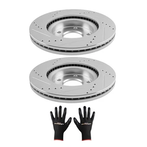 295.5 mm Front Drilled & Slotted Brake Rotor  For Nissan Altima 2007-25 S-31464 - Picture 1 of 12