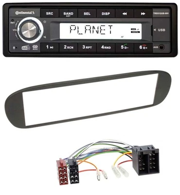 Continental USB 1DIN AUX DAB MP3 Autoradio für Fiat Barchetta (ab 1995) - Bild 1 von 4