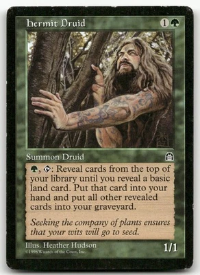 Hermit Druid (LP) Stronghold STH Magic MTG - Image 1 of 2