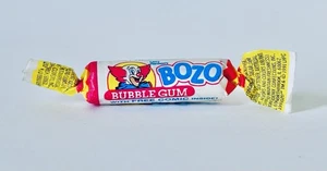 Vintage 1991 Phoenix Candy Co. BOZO THE CLOWN BUBBLE GUM Piece 3.5” container - Picture 1 of 3