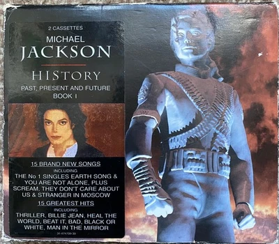MICHAEL JACKSON HISTORY Past Present Future 2 x CASSETTE (Box Set + Booklet) - Image 1 of 4
