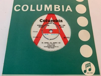 CLINTON FORD Oh, Johnny! Oh, Johnny! Oh! 1964 DEMO UK Columbia DB7413 EXCELLENT - Image 1 of 2