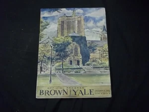 5 de octubre 1963 juego marrón Yale - programa oficial - G 1234 - Imagen 1 de 3