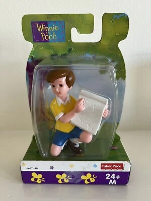 Winnie The Pooh, Christopher Robin, Collectible Disney Figure, Mattel, 1998 NEW - Image 1 of 4