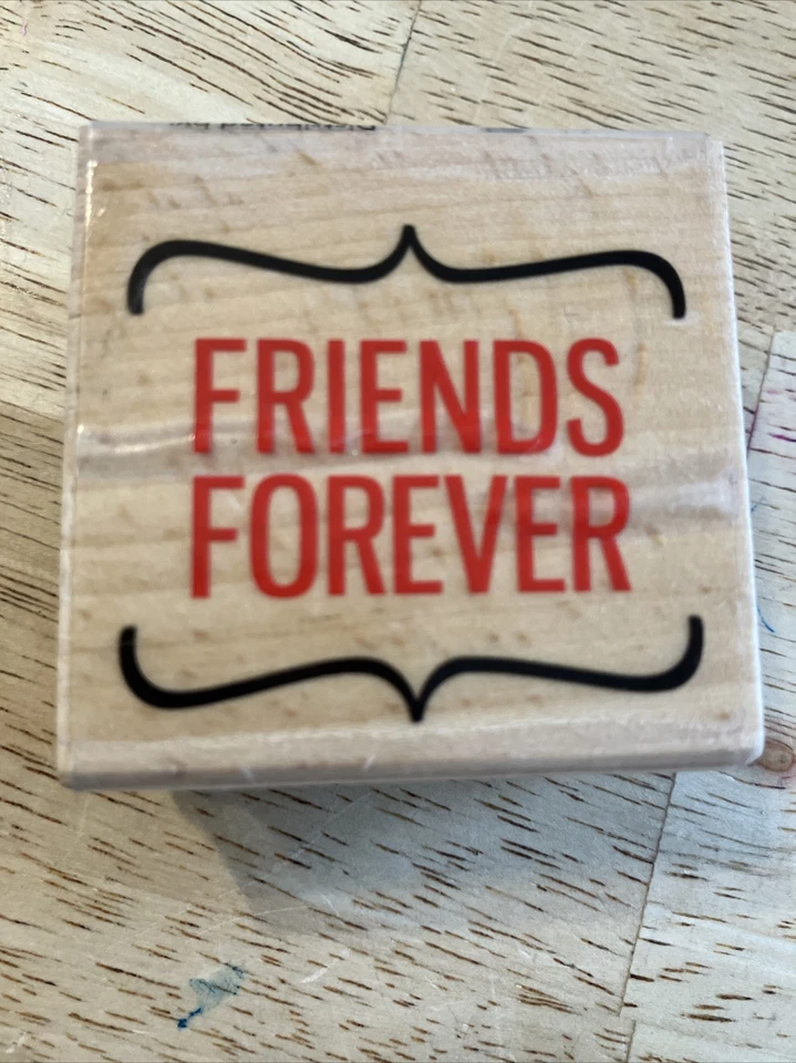 Wood Mounted Rubber Stamp Forever Friends - G Studio - 1091033