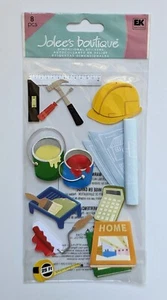 RARE Jolee's Under Construction Handyman Tools Paint Home Scrapbooking Stickers  - Picture 1 of 2