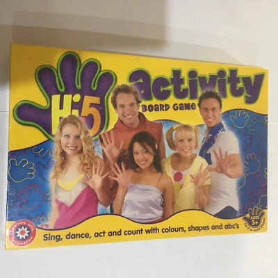Hi5 Activity Board Game 2004 Age 3+ Sing Dance Act Count Children New Sealed - Image 1 of 4