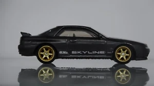 custom hotwheels Nissan Skyline R32 grey with bronze aftermarket wheels - Picture 1 of 8