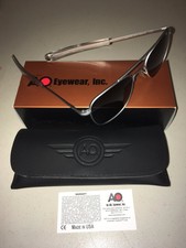 57mm Matte Chrome American Optical AO Pilot Sunglasses