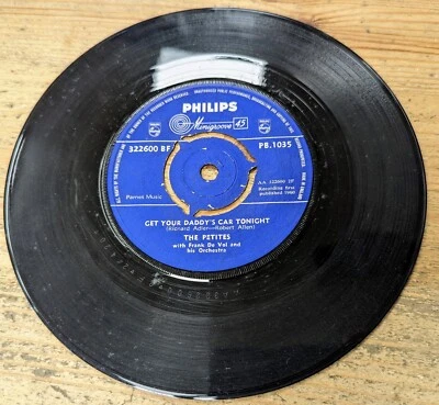 PB.1035 7" 45RPM '60 THE PETITES "GET YOUR DADDY'S CAR TONIGHT" EX/VG - Image 1 of 2