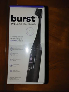 Burst Pro Cepillo de Dientes Sónico Pantalla LED Sensor de Presión Inteligente Negro Cuidado Bucal Nuevo - Imagen 1 de 4