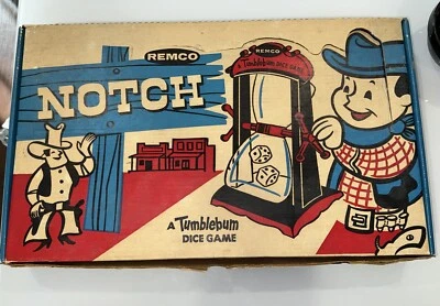 Remco Notch Tumblebum Dice Game Vintage 1959 Cowboys Complete Style 823 - Image 1 of 4