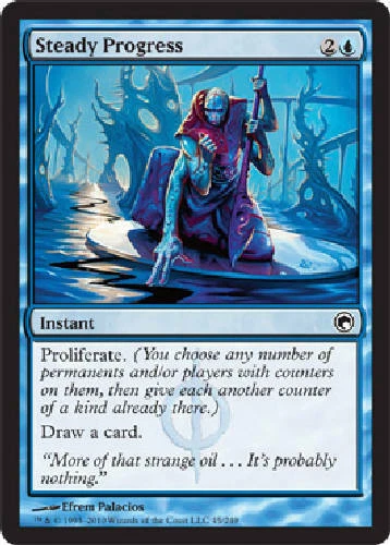 STEADY PROGRESS Scars of Mirrodin MTG Magic the Gathering Cards DJMagic - Image 1 of 1