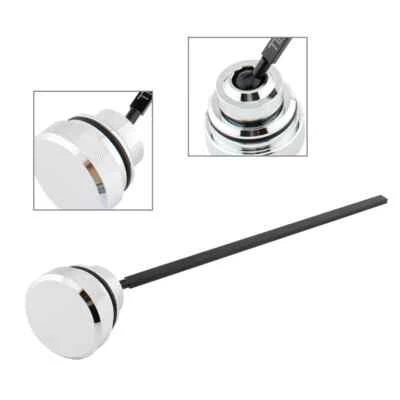 Varilla de medición de aceite cromada Drag Specialties para Harley Dyna Wide Glide FXDL 1991-1998 Foto 1 de 4