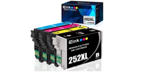 Epson 252XL Printer Color Ink WorkForce WF-3620 WF-3640 WF-7610 WF-7110 WF-7620 - Picture 1 of 8