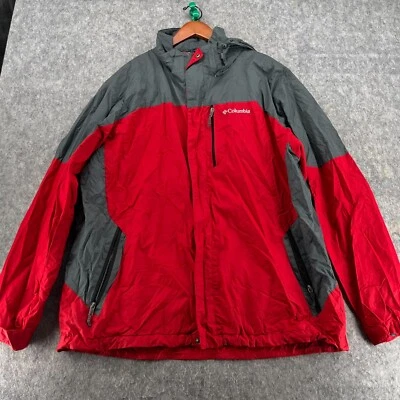 Abrigo Columbia Sportswear Interchange para hombre XL rojo impermeable Foto 1 de 4