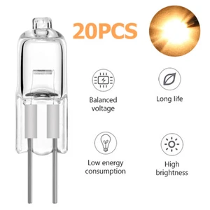 20PCS Halogen Bulb G4 12v 20w Lamp Headlight 360° Beam Angle Warm White Home - Picture 1 of 8