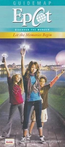 Disneys Epcot Entdecke das Wunder "Lass die Erinnerungen beginnen" 2011 Guide Karte - Bild 1 von 3