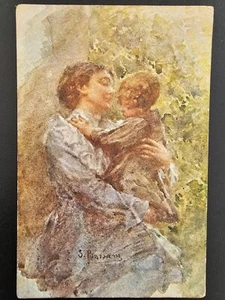 Cartolina viaggiata artistica Bersani Raccontami I Tuoi Dispiaceri Anni 20 - Picture 1 of 2