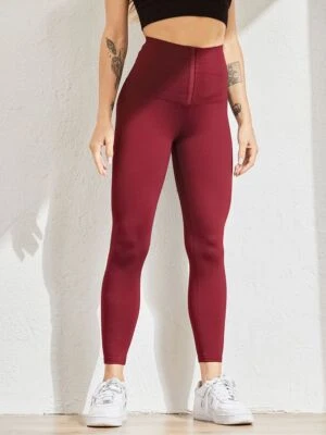 Leggings Negros Ajustados-Negro Cintura Alta Ajuste Push-Up Leggings Deportivos Mujeres Ropa Deportiva Foto 1 de 4