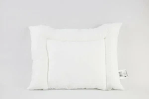 Cojín de bebé cojín plano acolchado en U cojín en U 40x60 relleno 180 g microfibras blanco - Imagen 1 de 2
