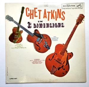 CHET ATKINS In Three Dimensions VINYL 1961 Reissue MONO LP Folk Guitar TESTED EX - Picture 1 of 7