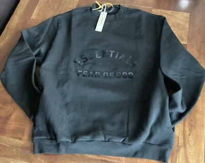 Sudadera con Bolsillos y Forro. Essentials. Negra. Talla: L - Imagen 1 de 4