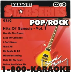 SOUND CHOICE STAR KARAOKE CD+G v 2512 HARD TO FIND 8+8 GENESIS BEST 16 SONG cdg - Picture 1 of 2
