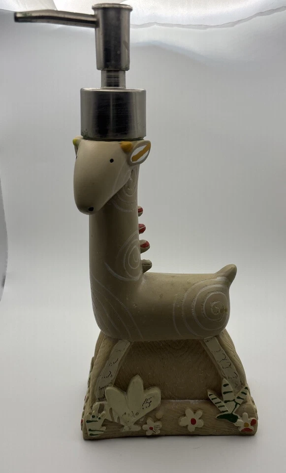 Creative Bath Animal Cracker Soap Dispenser Safari Animal Giraffe 9.5” - Image 1 of 4