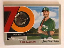 2019 Topps Minor League Heritage Mint Jonathan India Nickel 39/99 Reds ROY