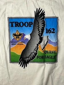 VINTAGE BOY SCOUTS OF AMERICA BSA TROOP 162 RENO NEVADA  1997 XXL MADE IN USA - Picture 1 of 8