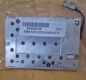 NEW M.2 NVMe PCIe SSD CADDY BRACKET + CABLE FOR LENOVO THINKPAD T470 T480 - Picture 1 of 3