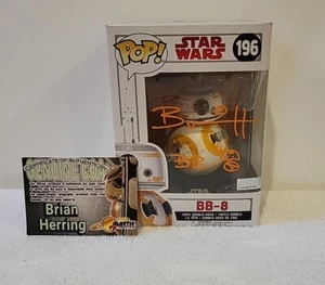 Funko Star Wars BB-8 #196 Firmado Brian Herring Certificado de Autenticidad - Imagen 1 de 14
