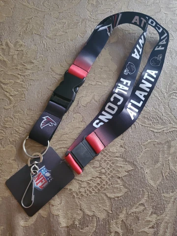 NFL Atlanta Falcons Team Color Breakaway Lanyard Key Chain FREE SHIPPING Cover