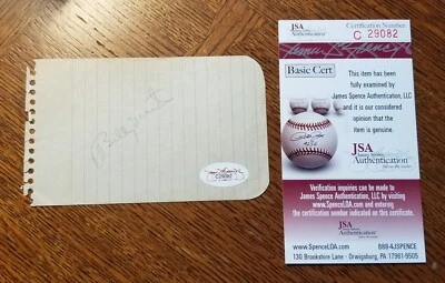 Billy Martin vintage autograph- Yankees - JSA COA - Image 1 of 2