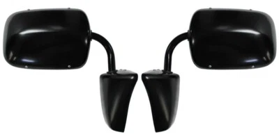 NEW Black Steel Side View Mirror Set / For 1973-1987 Chevy C/K Pickup Truck Pair - Image 1 of 4