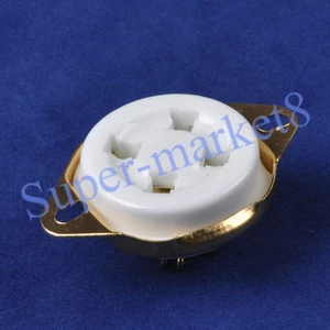 Enchufe de tubo de cerámica oro 2A3 300B U4A base 4 pines 10 piezas - Imagen 1 de 3