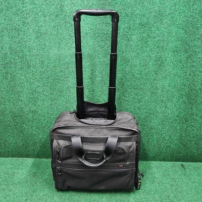 Tumi Alpha 2 Wheeled Briefcase Laptop Bag Carry-on Black Ballistic 26102DH - Image 1 of 4