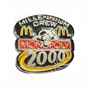 McDonald’s Millennium Crew Monopoly 2000 Emaille Anstecknadel Hut - Bild 1 von 2