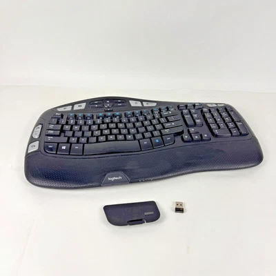 Teclado inalámbrico Logitech Wave Design K350 con dongle USB - Probado - Excelente Foto 1 de 4