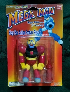 MEGA MAN GUTS MAN BANDAI CAPCOM 1995 ACTION FIGURE 2720 1ª SERIE N.I.B. SEALED - Foto 1 di 16