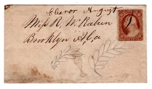 #26 Eleanor GA Bibb County (1858-1867) Rarität 7 nach Brooklyn AL - Bild 1 von 3