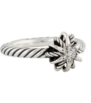 ANILLO DE CÓCTEL DAVID YURMAN DIAMANTE STARBURST PLATA ESTERLINA 925 Foto 1 de 4