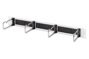 DIGITUS Kabel-Rangierpanel - 1HE - 4 Führungsbügel 40 x 75 mm - 19-Zoll - Netzwe - Afbeelding 1 van 5
