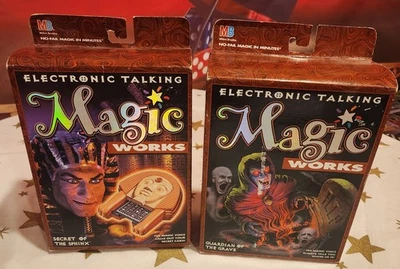 Lot of 2 Talking Magic Works Guardian of the Grave & Secret of the Sphinx 1990's - Image 1 of 3