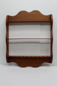Vintage Holz Löffel Sammlung Display Regal Regal hält 30 Löffel - Bild 1 von 5